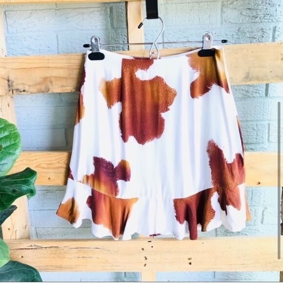 Revolve Song of Style Floral Ruffle Mini Skirt - Picture 3 of 4